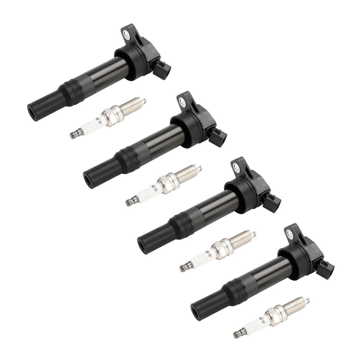 Hyundai Elantra Coupé 2.0L L4 2013-2014, 4 bobines d'allumage et bougies d'allumage UF651 UF-652