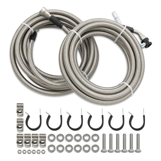 2006-2010 Chevrolet HHR 2.2L 2.4L l4 Stainless Steel Braided Fuel Line Kit Quick Fix QFF0015SS