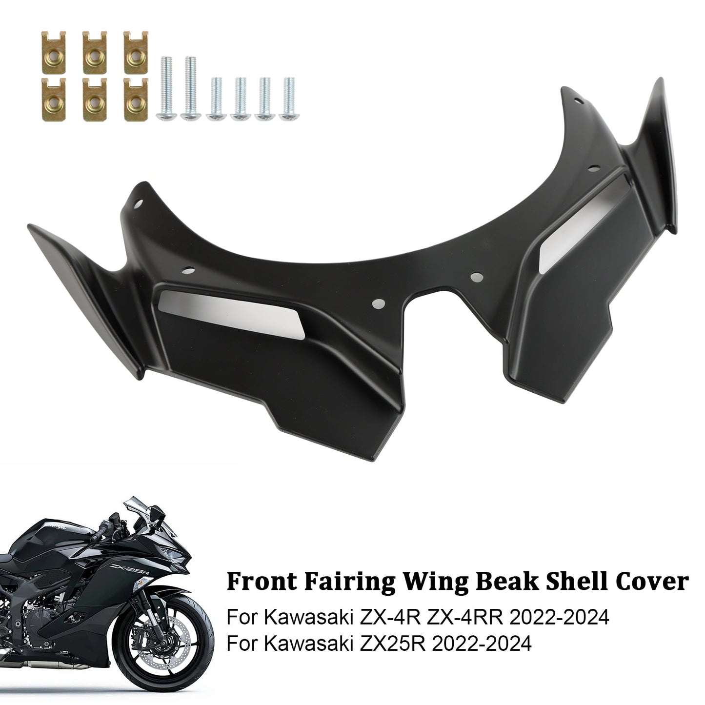 Coque de carénage avant pour Kawasaki ZX4R, ZX4RR, ZX25R 2022-2024