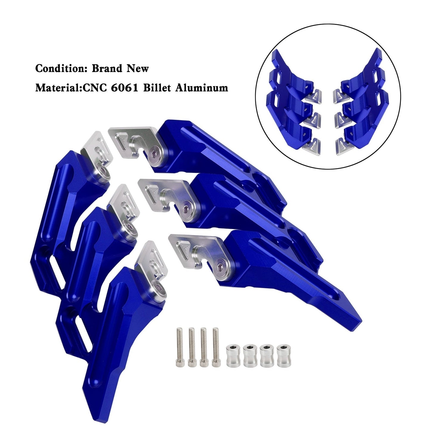 Guardabarros laterales y deslizadores de horquilla delantera CNC para Yamaha YZF-R15 V3 V4 2018-2022