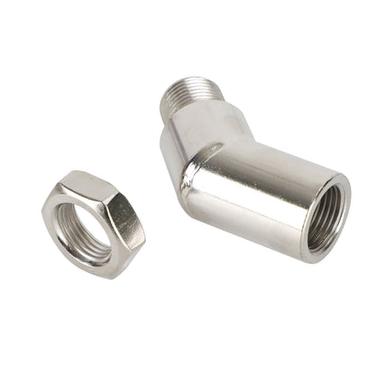 M18 X 1.5 135 Degree Catalytic Converter CEL Oxygen Sensor Extender Adapter Spacer