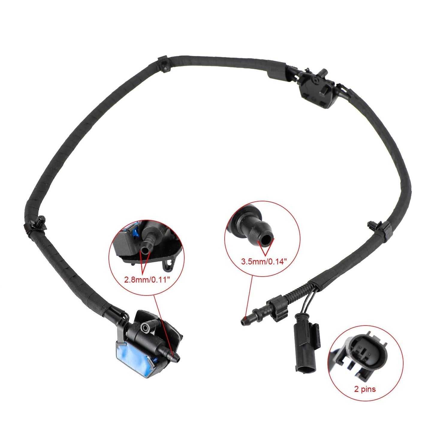 For BMW F20 F21 F22 F23 F87 Windscreen Washer Nozzle Chain 61667249646 61664849413