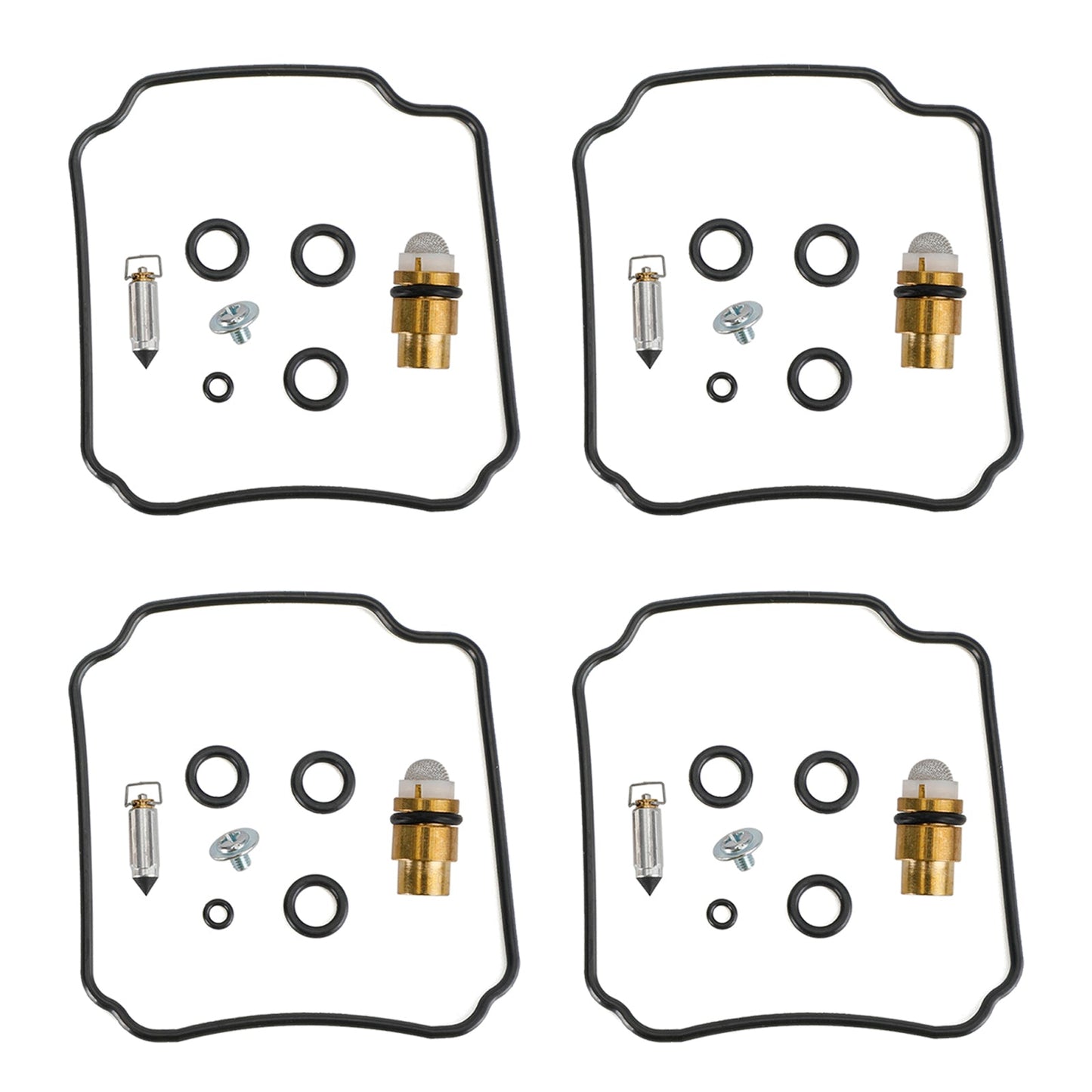 Kit de reparación y reconstrucción de carburador 4X compatible con Yamaha FZR400(1WG)R/RR 88-1990