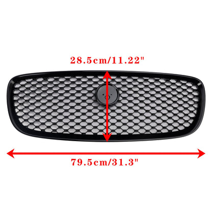 2016 2017 2018 2019 Jaguar XF Front Black Grill Air Intake Radiator XF-R Style Mesh Grille