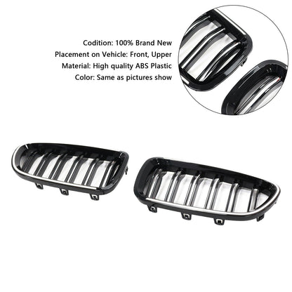 01.2009-10.2016 BMW 5 Series F10 Kidney Bumper Grille Grill Gloss Black 51137203649 51137203650