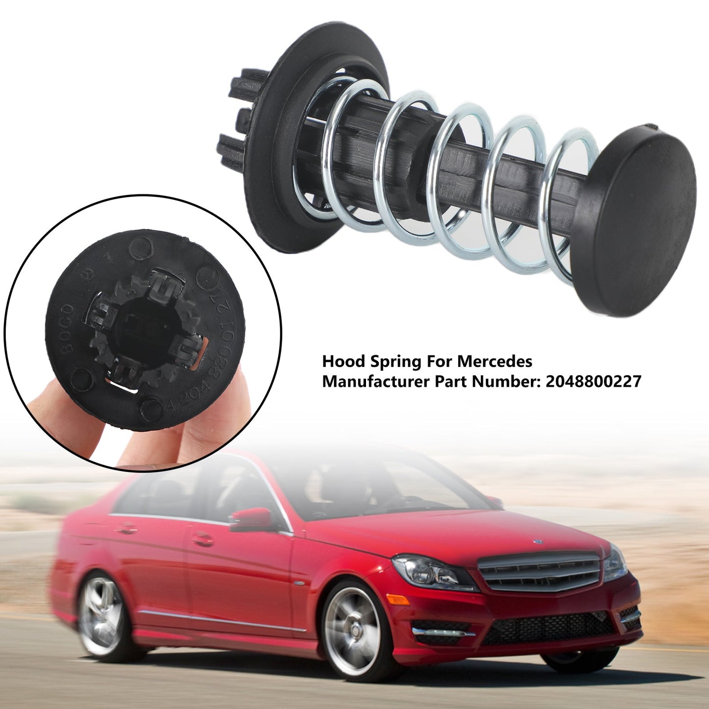 2011-2013 Mercedes-Benz E63 AMG 2048800227 Hood Spring