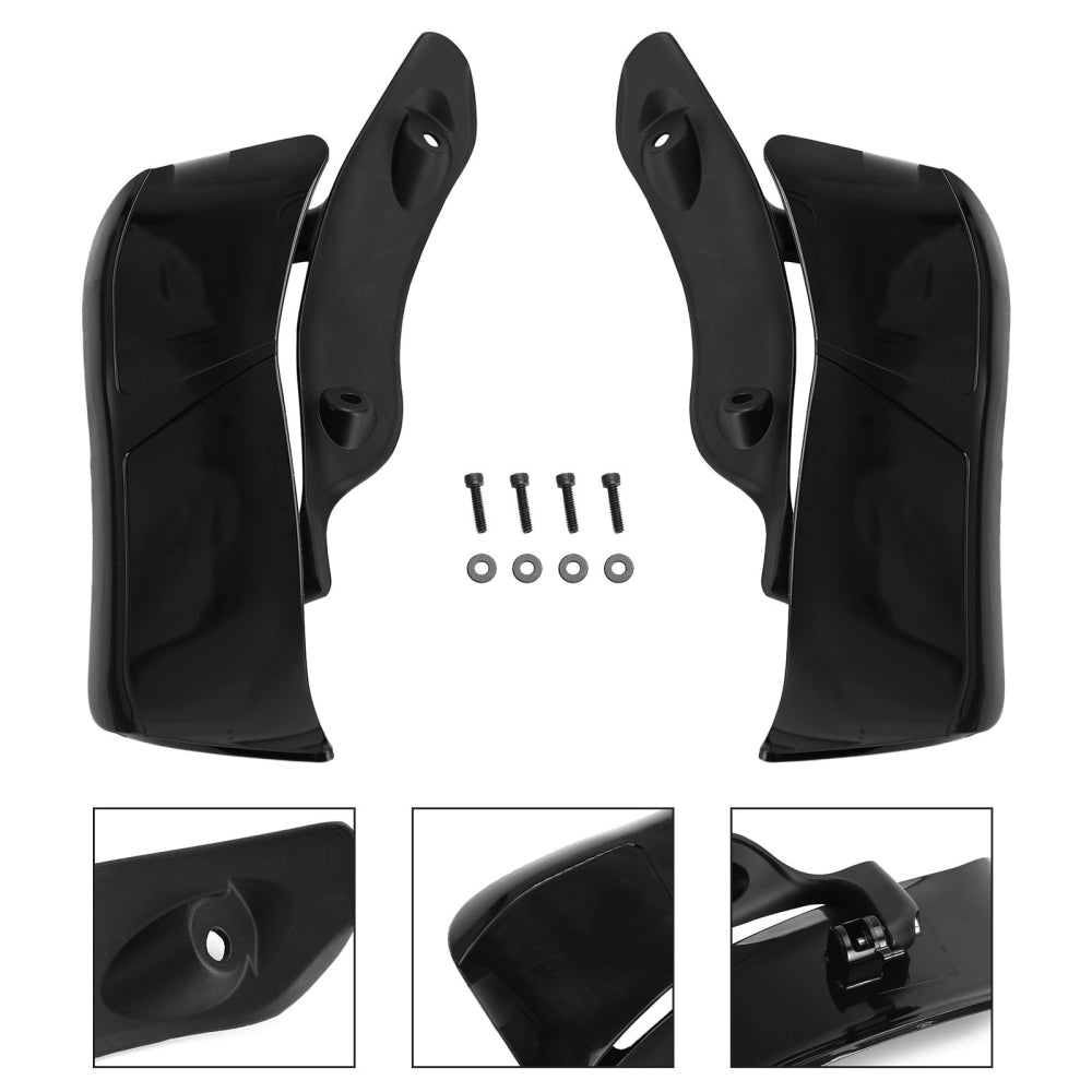 2015-2016 Harley Road Glide CVO Ultra FLTRUSE Left & Right Adjustable Upper Fairing Side Wind Air Deflector