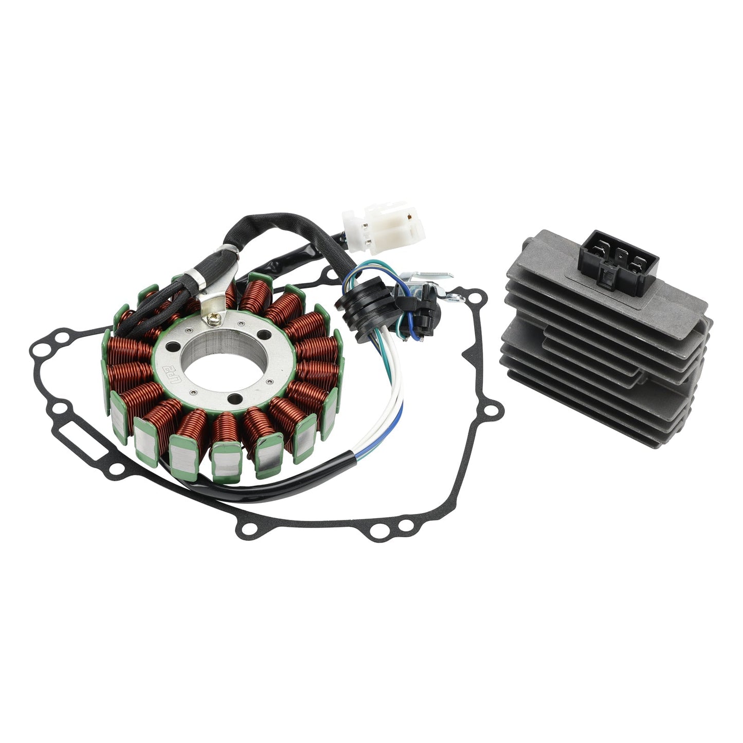 2015-2017 Yamaha YZF-R25 Generator Stator 1WD-H1410-00+Regulator Rectifier 1WD-H1960-00+Gasket Cover