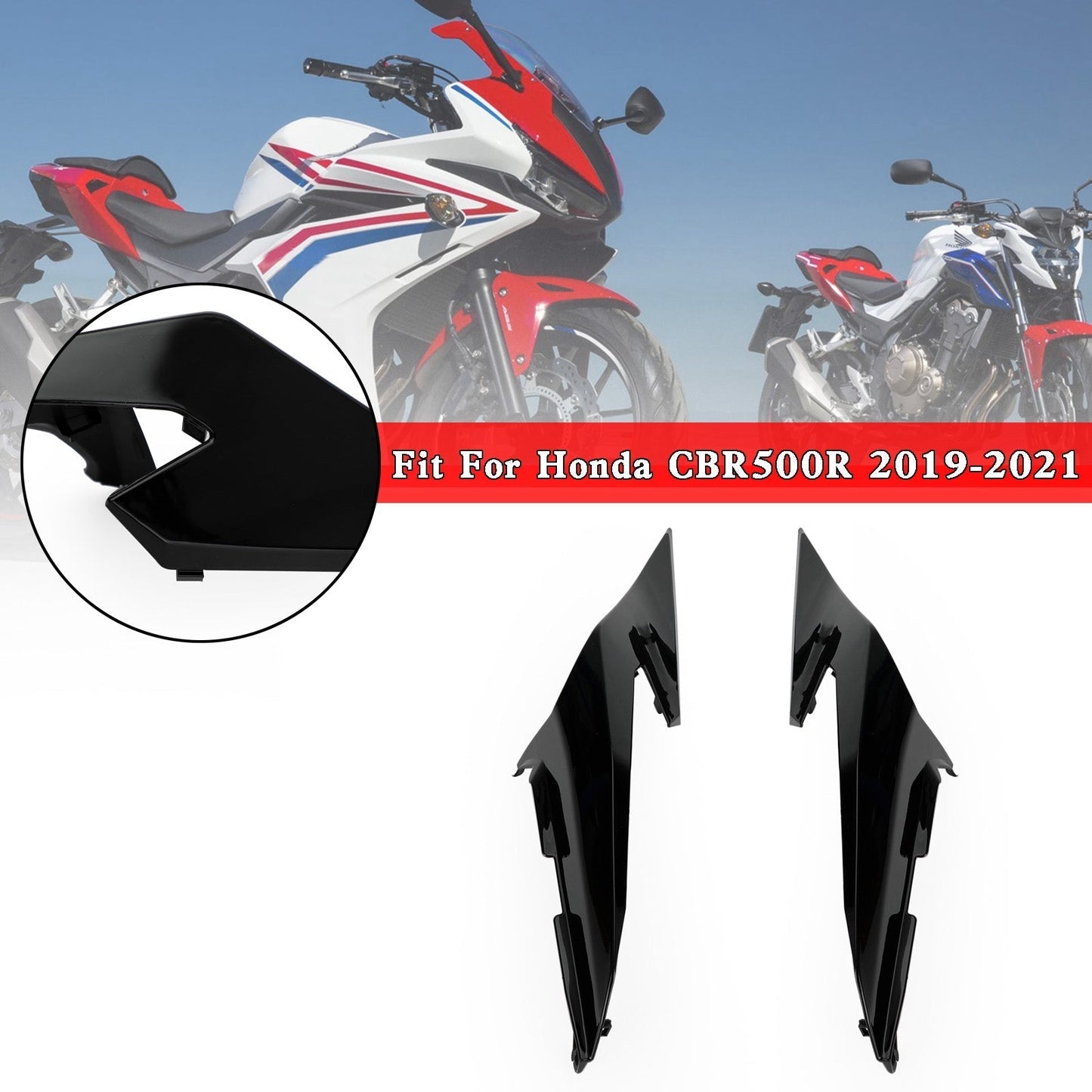Capot de carénage latéral arrière supérieur pour Honda CBR500R 2019-2021