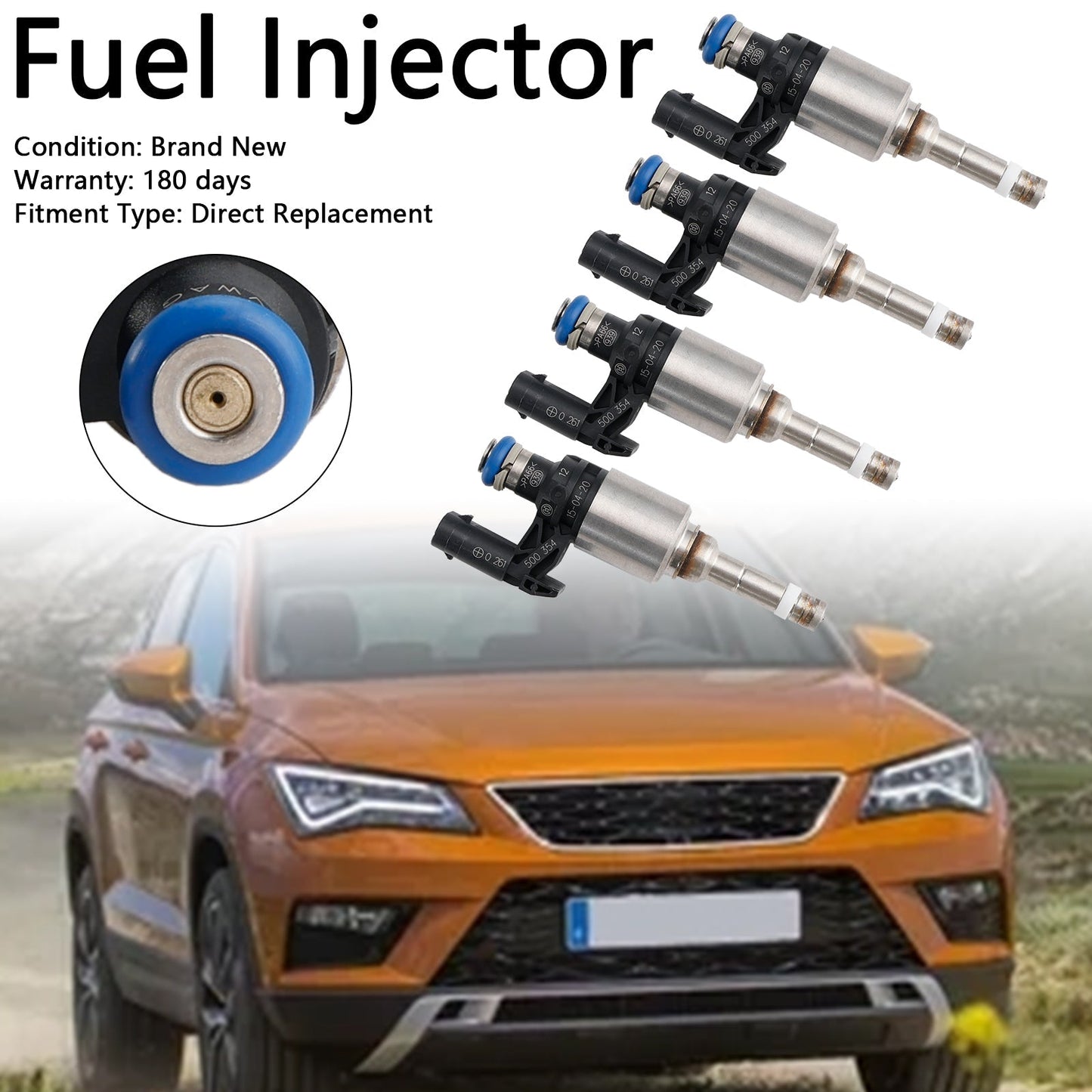 Injecteur de carburant Volkswagen Beetle Golf Jetta Tiguan 4 pièces 04E906036Q 0261500374