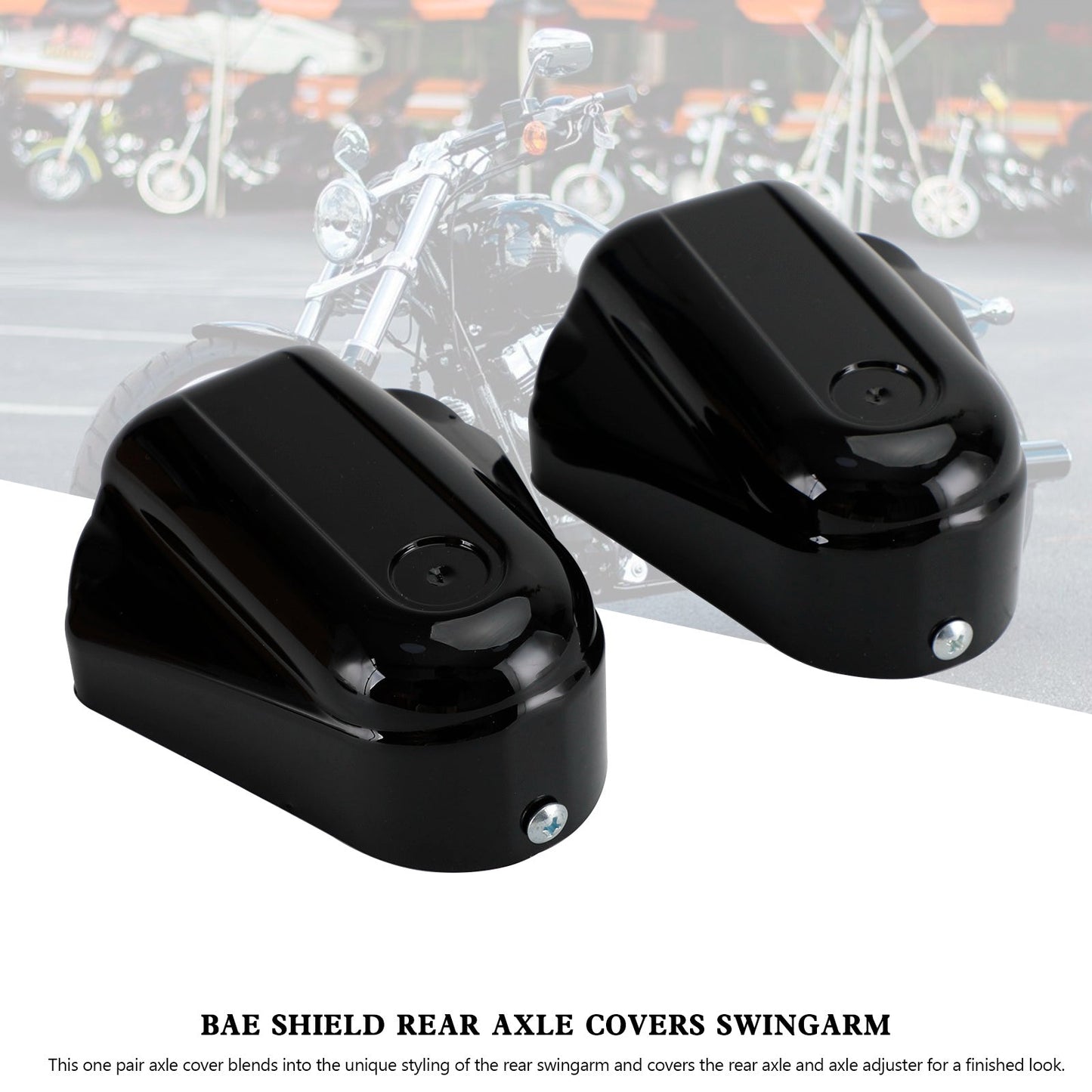Bar Shield Rear Axle Covers Swingarm For Softail FLS FLSTN 2008-2020