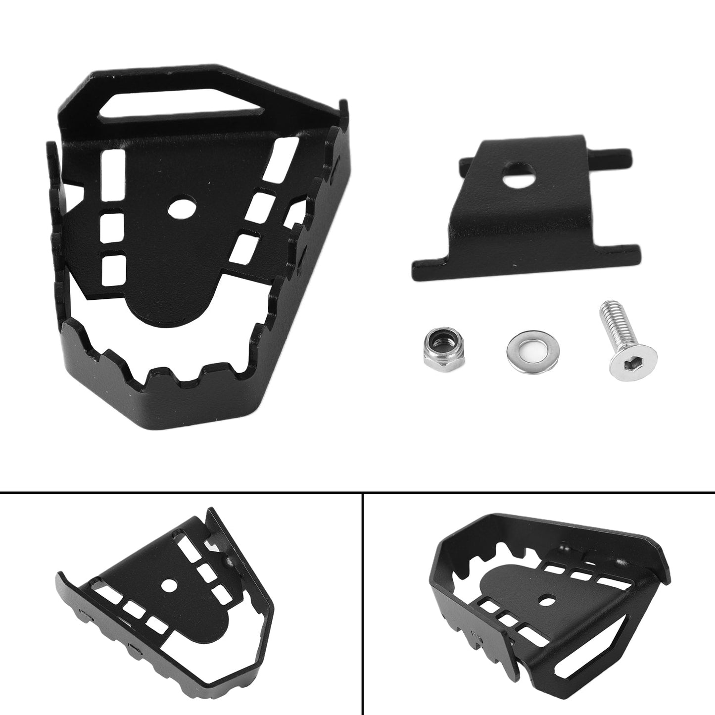 Extensión de pedal de freno de aluminio para F850Gs y F750Gs (08-16, 09), color plateado