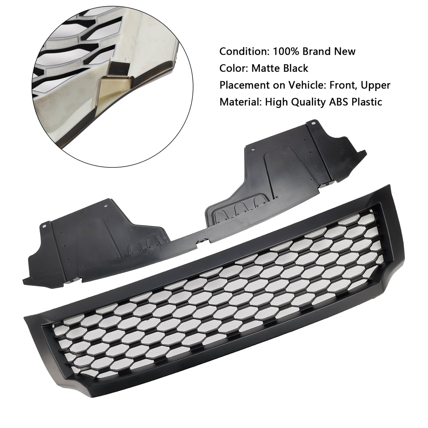 2015-2020 Nissan Navara NP300 D23 Front Bumper Grill Matt Black Grille