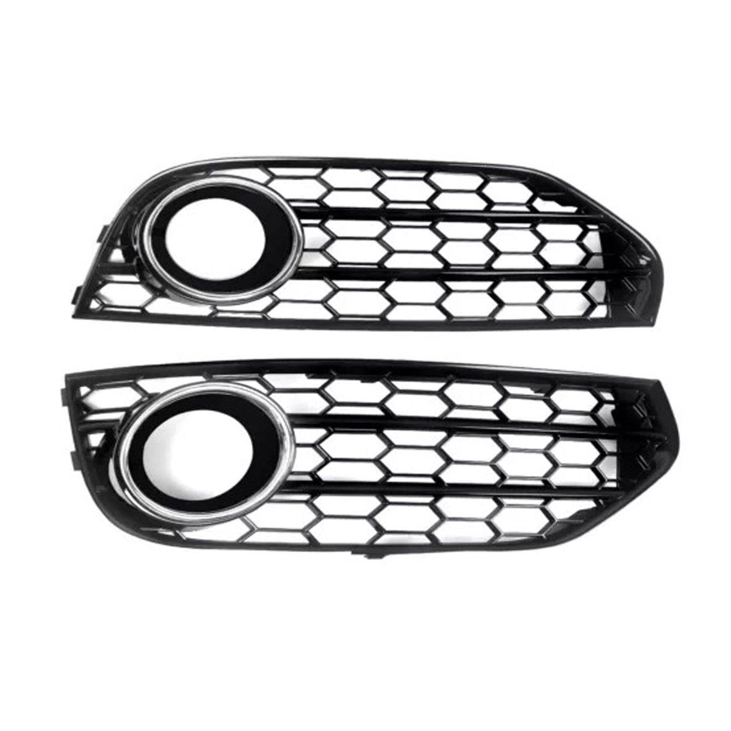 2010-2015 Audi A4 Allroad B8 Chrome Front Bumper Honeycomb Fog Grille Cover