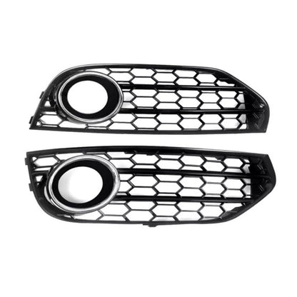 2010-2015 Audi A4 Allroad B8 Chrome Front Bumper Honeycomb Fog Grille Cover