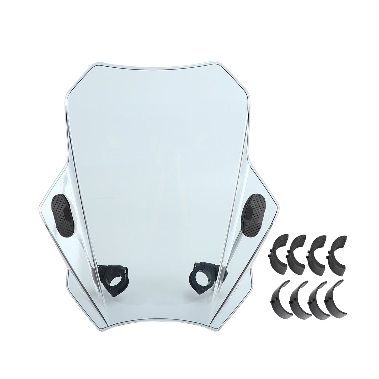 Pare-brise universel réglable pour moto, guidon de 22 mm, 25 mm et 28 mm