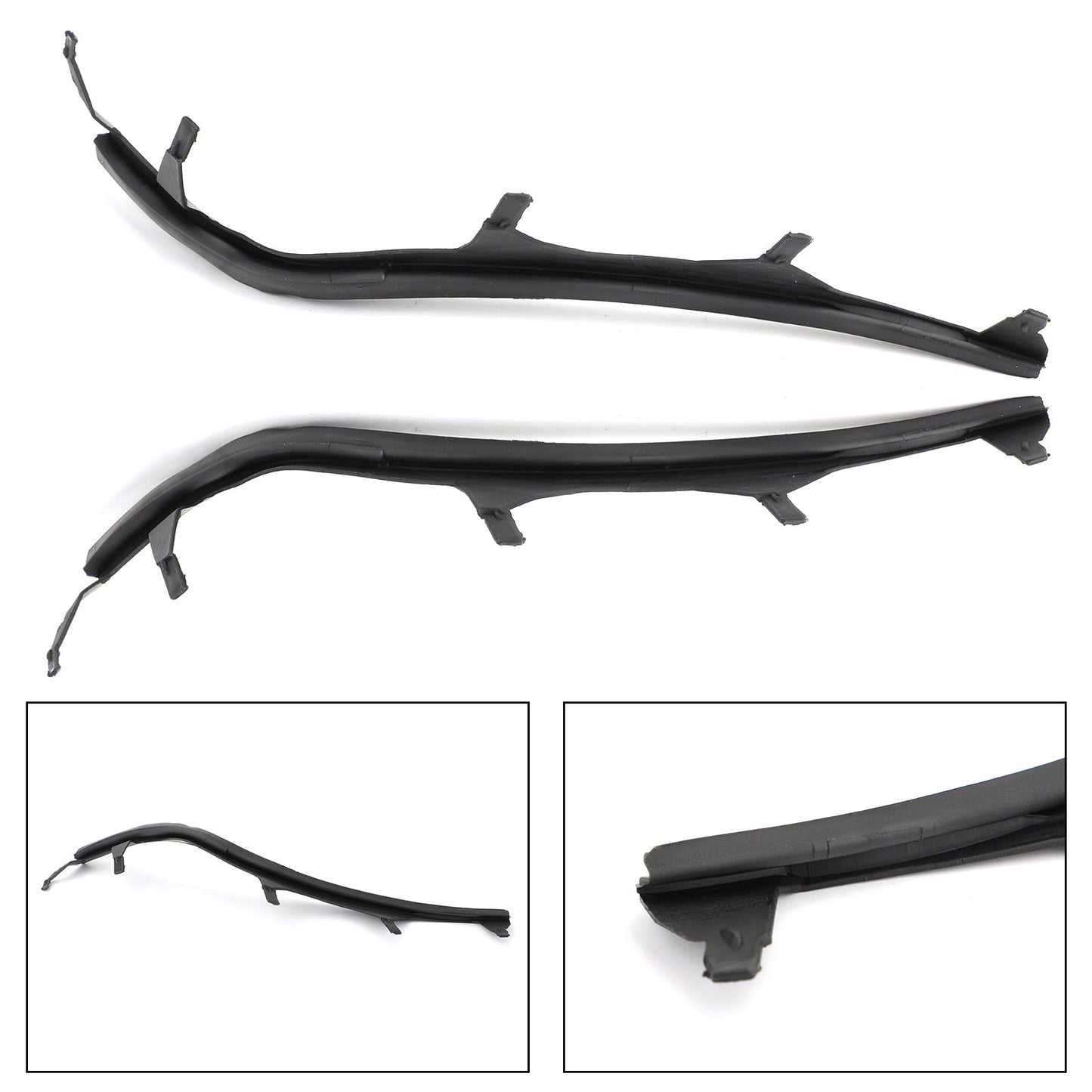Ensemble de bandes de protection de phares supérieurs gauche et droit pour BMW E46 325i 02-05
