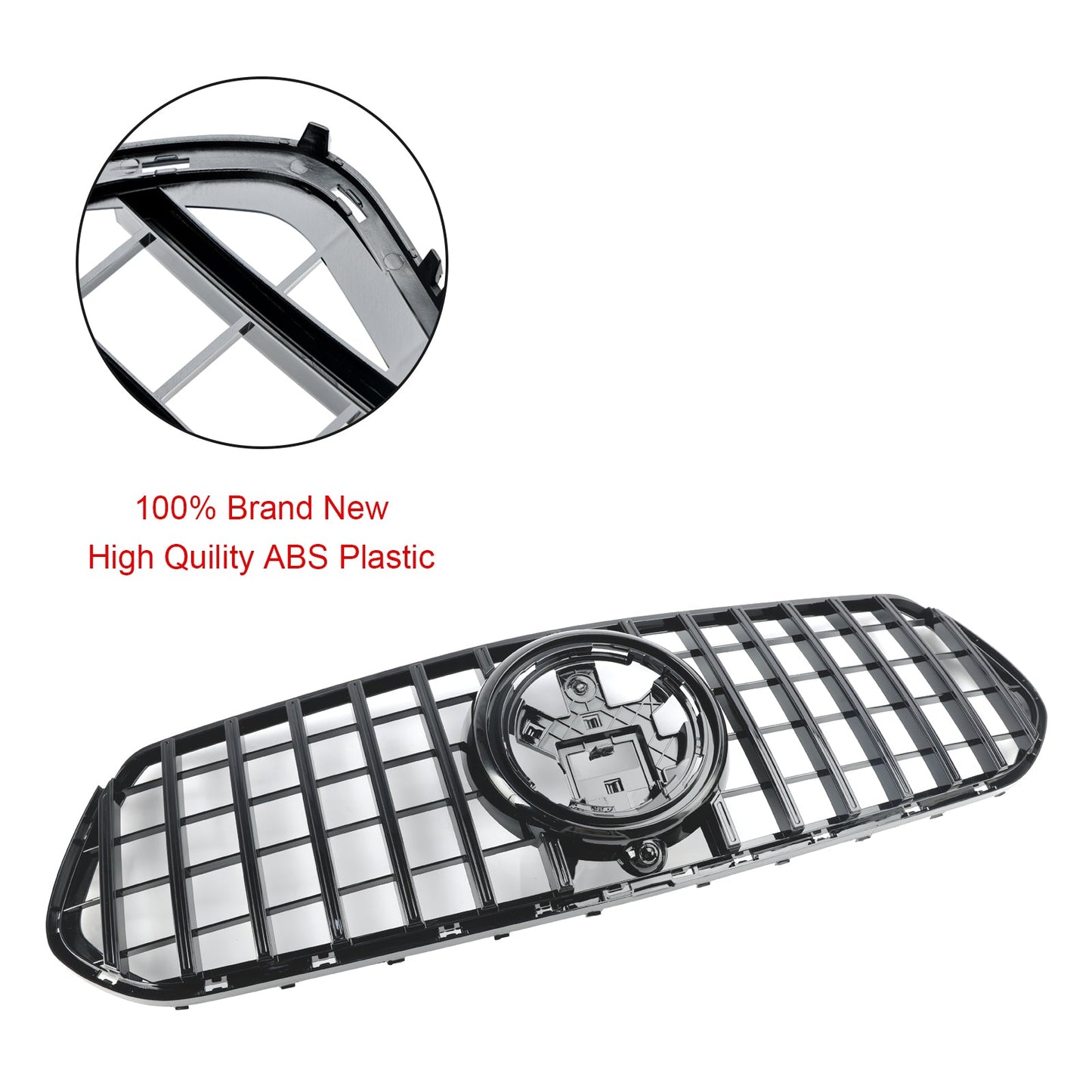 2019-2023 Mercedes Benz GLE-Class V167 SUV Front Bumper Grill Black Replacement Grille