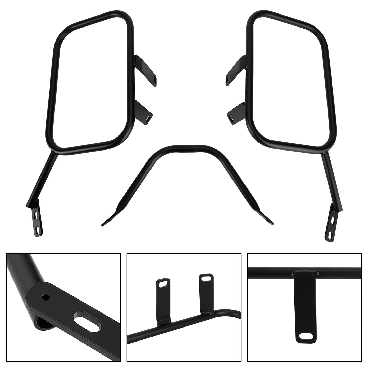 Black Saddlebag Support Mounting Bracket For Ducati Scrambler 400 800 16-22