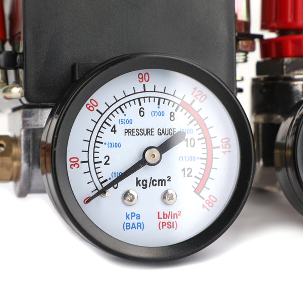 Manómetros reguladores y colectores de válvulas de control de 90 a 120 PSI