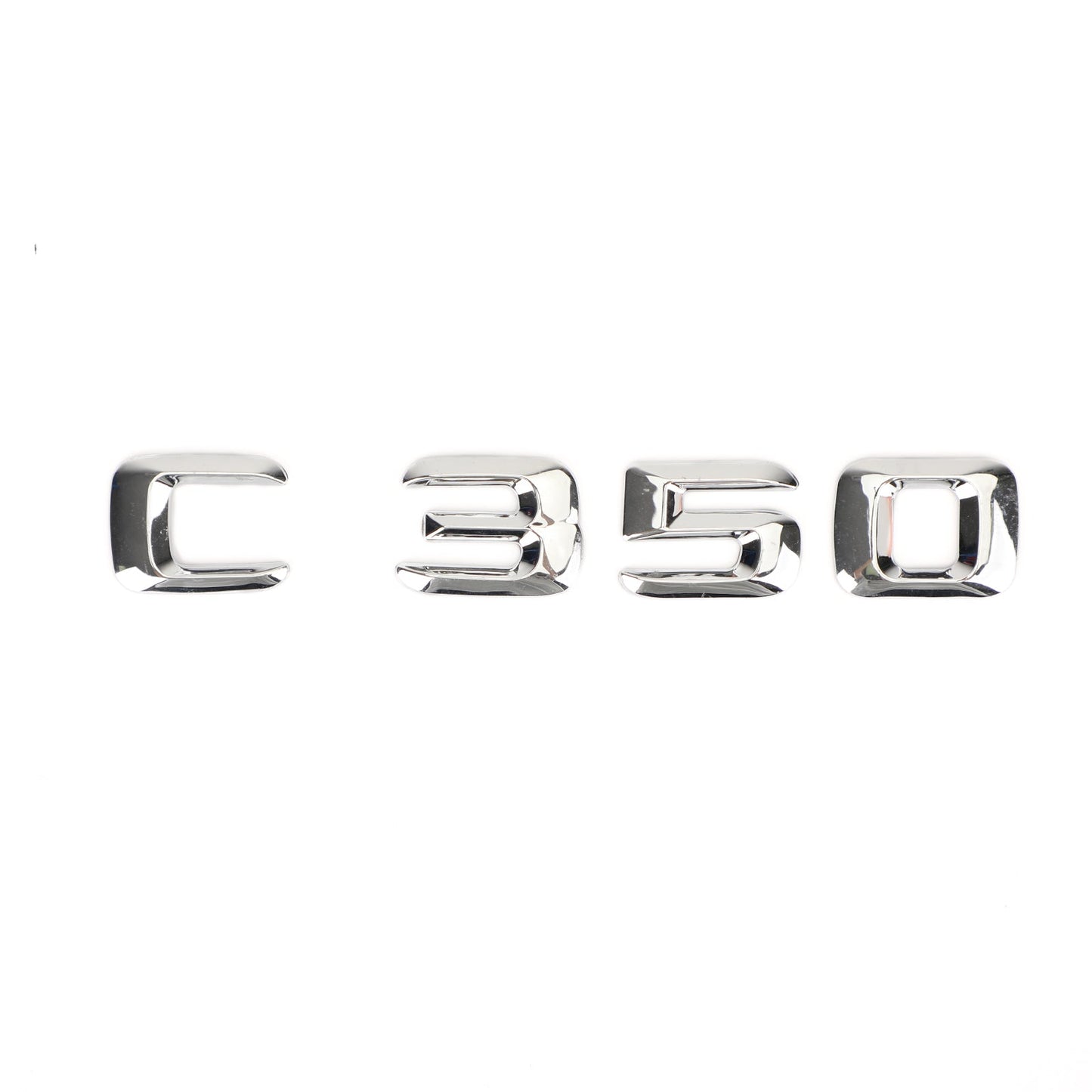 Rear Trunk Emblem Badge Nameplate Decal Letters Numbers Fit Mercedes C350 Chrome