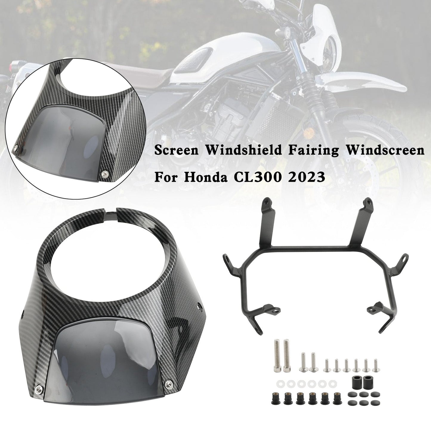 Headlight Windshield Fairing Windscreen For For Honda CL300 2023
