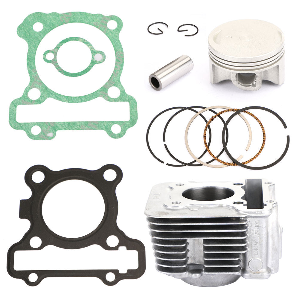 Cylinder Piston Gasket Top End Kit 52.4mm Fit for Yamaha MIO M3 / MIO i 125
