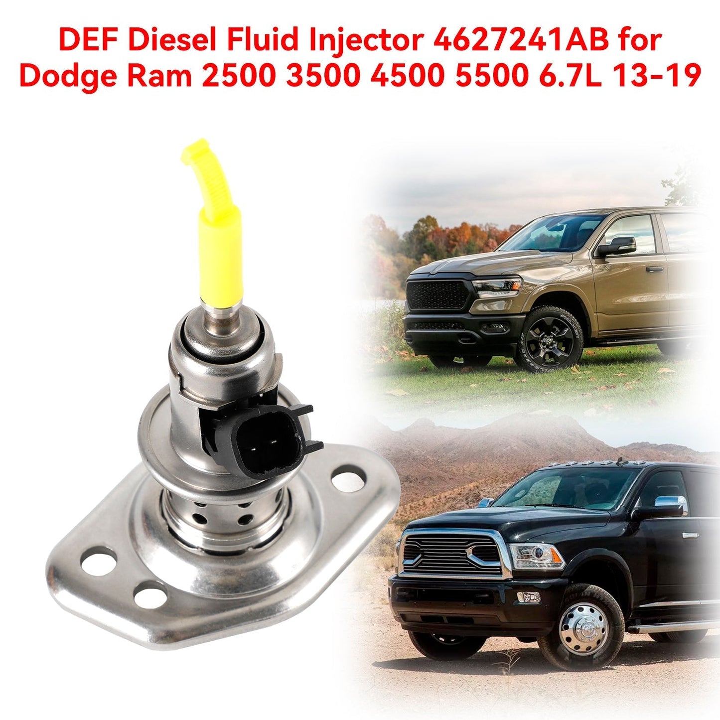 DEF Diesel Fluid Injector 4627241AB 4627241AA for 2013-2019 For Dodge Ram 2500 3500 4500 5500 6.7L