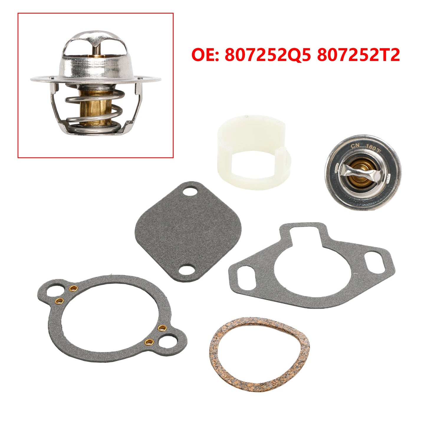 Kit thermostat 160° avec manchon en plastique 807252Q5 807252T11 Mercruiser 350 MAG EFI Ski 1994-1997