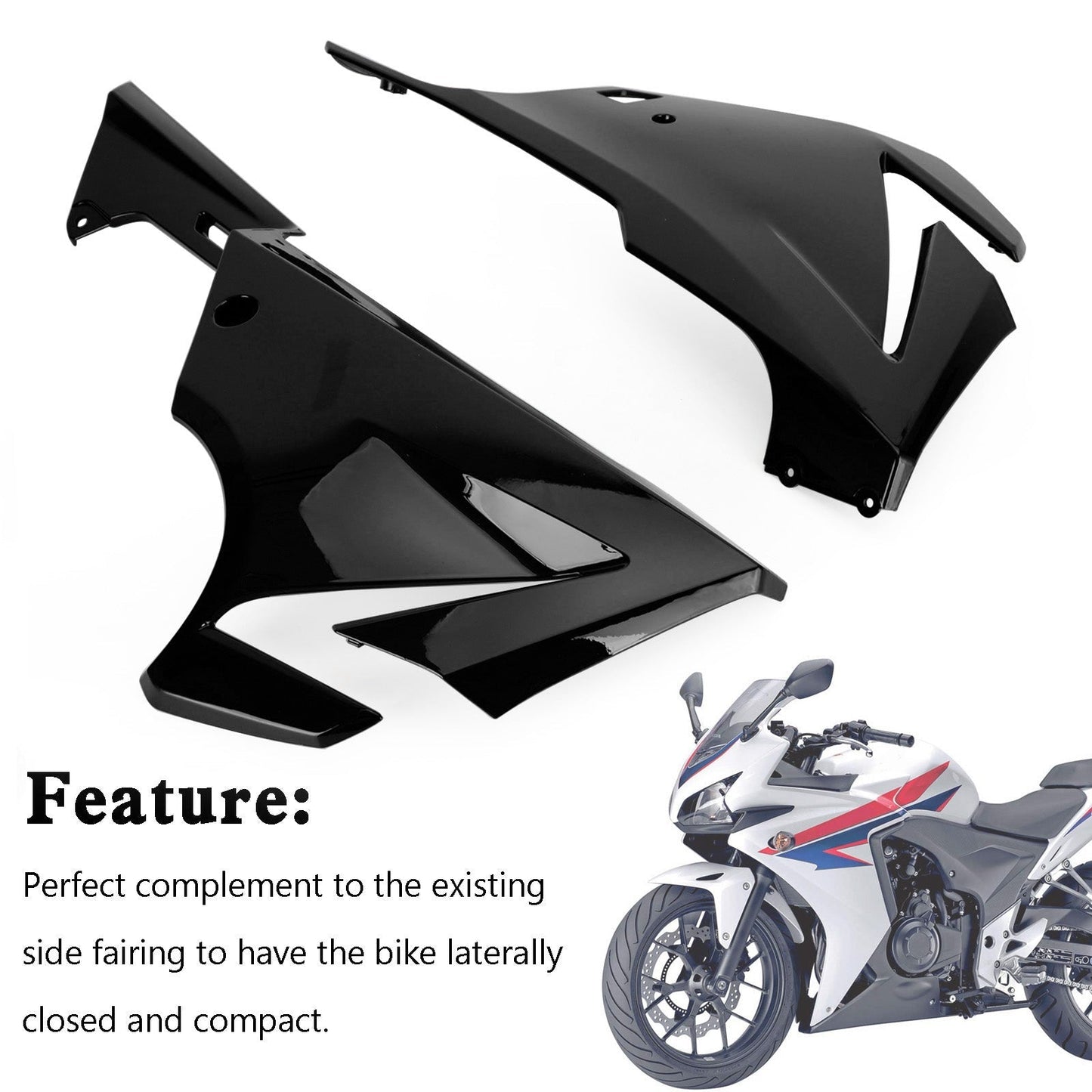 Capot de carénage de panneau latéral pour Honda CBR500R 2019-2021