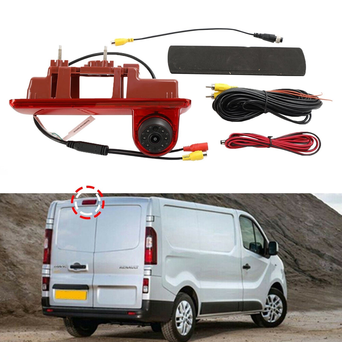 Caméra de recul pour Vauxhall Opel Vivaro Renault Trafic 2014+