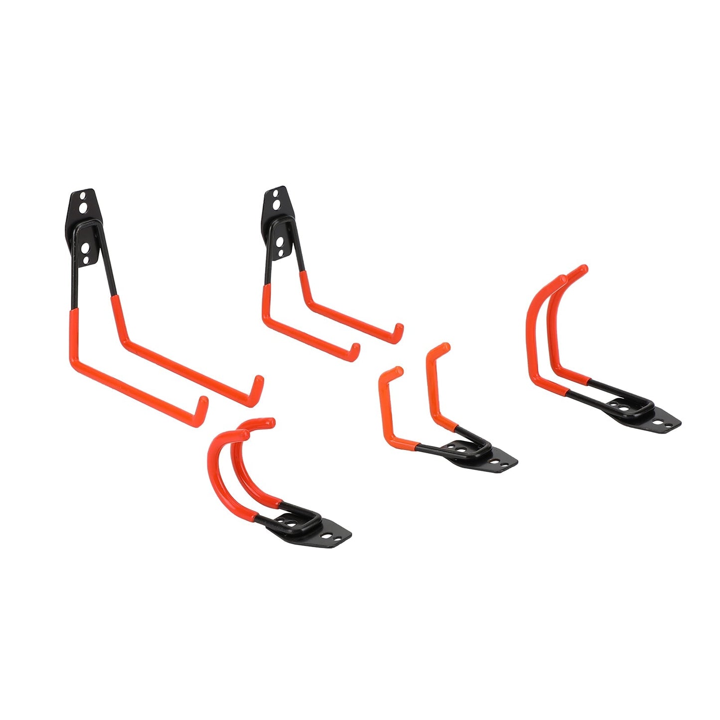 5 ganchos de almacenamiento resistentes para montaje en pared doble, herramientas de organización para garaje