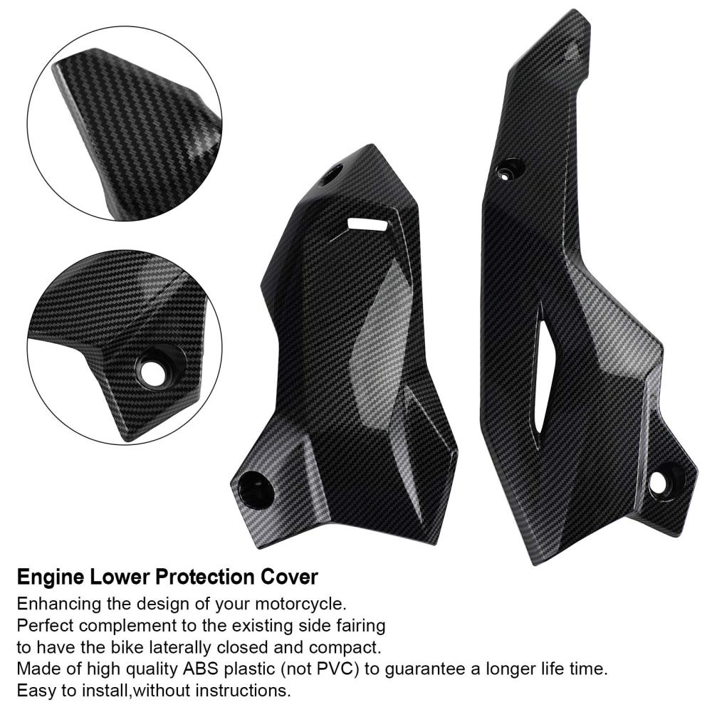 Carenado protector de la cubierta inferior del motor ABS para Kawasaki Z900 2020-2021