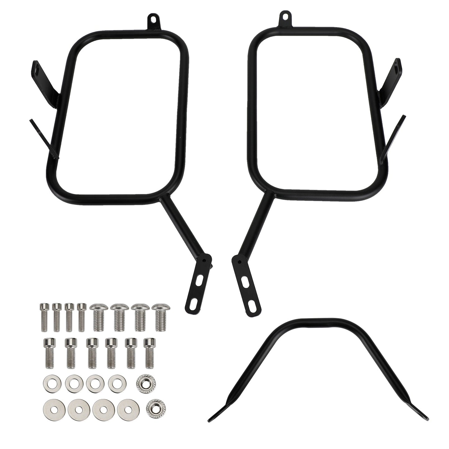 Black Saddlebag Support Mounting Bracket For Ducati Scrambler 400 800 16-22