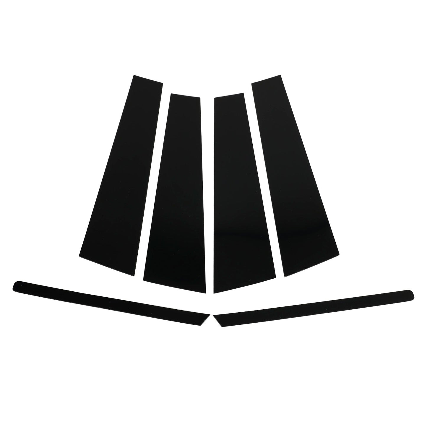 2006-2011 Honda Civic 6Pcs Car Window Pillar Posts Cover Trim