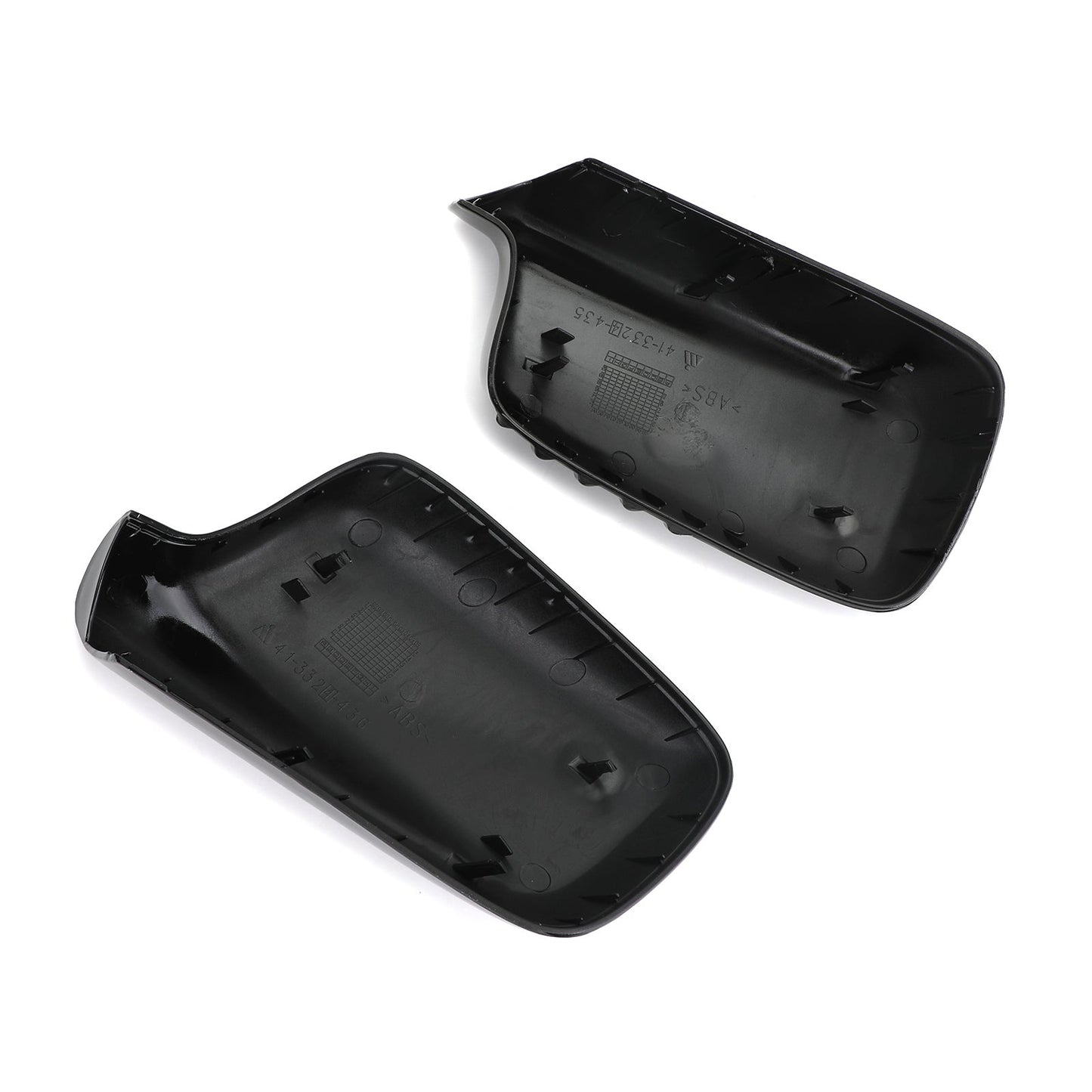 Paire de coques de rétroviseurs noires pour BMW Série 7 E66 2001-2008 51167074236 51167074235