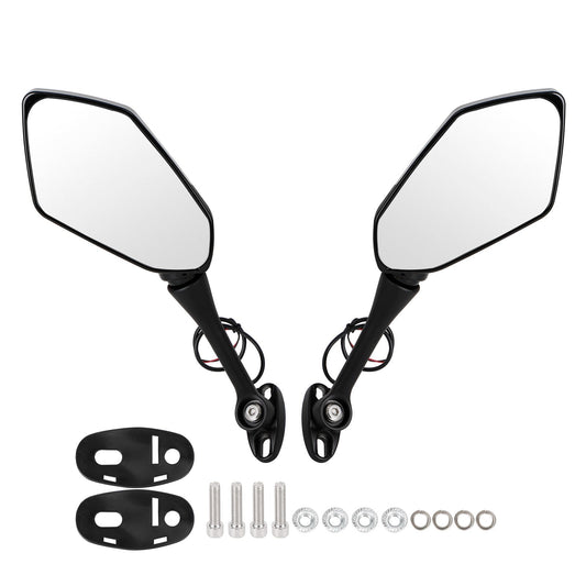 Rétroviseurs LED avec clignotants pour Kawasaki ZX6R, ZX10R, Ninja 650R, Z750