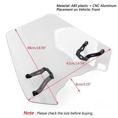 Windscreen Windshield Screen w/Bracket For Kawasaki Vulcan S EN 650 CL 2015-2023