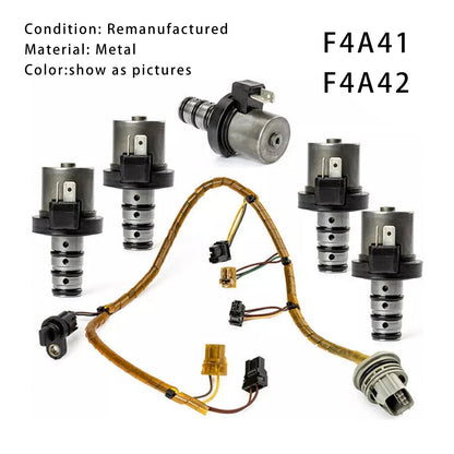 2000-2008 Mitsubishi Lancer Wagon 1.5L Transmission Shift Solenoid Kit with Harness F4A41 F4A42