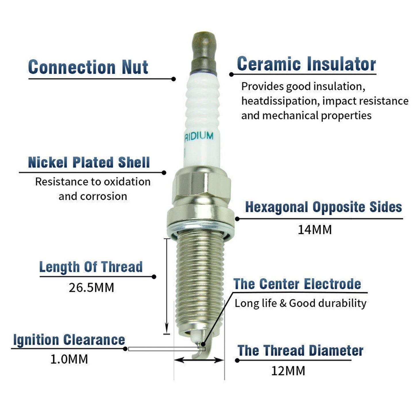 Nissan Quest 3.5L V6 2011-2017 6 pièces Bobine d'allumage + 6 pièces Bougie d'allumage UF550 CUF2118 673-4029 5C1727