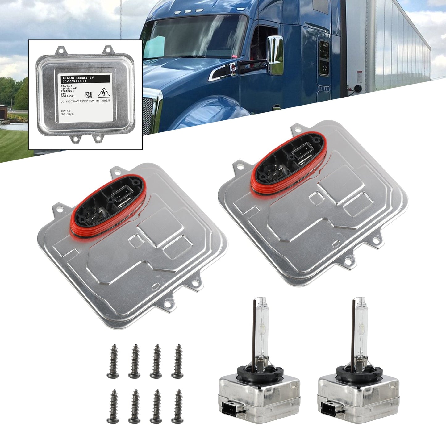 Module de commande d'ampoule à ballast xénon D1S pour Kenworth T680 2013-2017