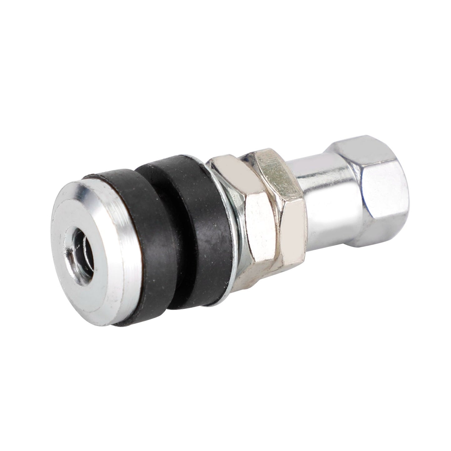 Lot de 12 tiges de valve de pneu chromées TR161, trous de valve de 0,453 po, longueur de 1-1/4 po