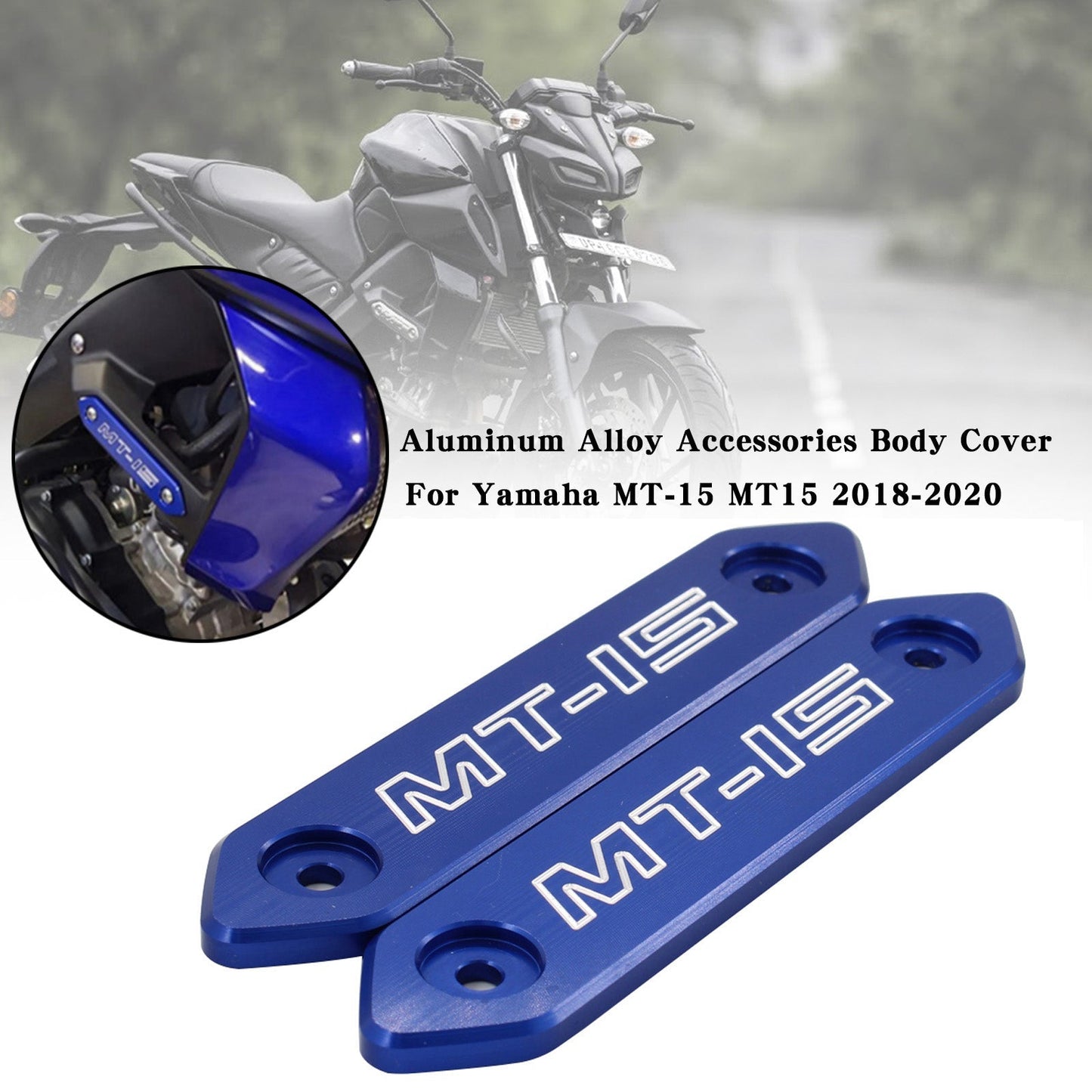 Cubierta de carrocería de aleación de aluminio para Yamaha MT 15 MT-15 MT15 2018-2020