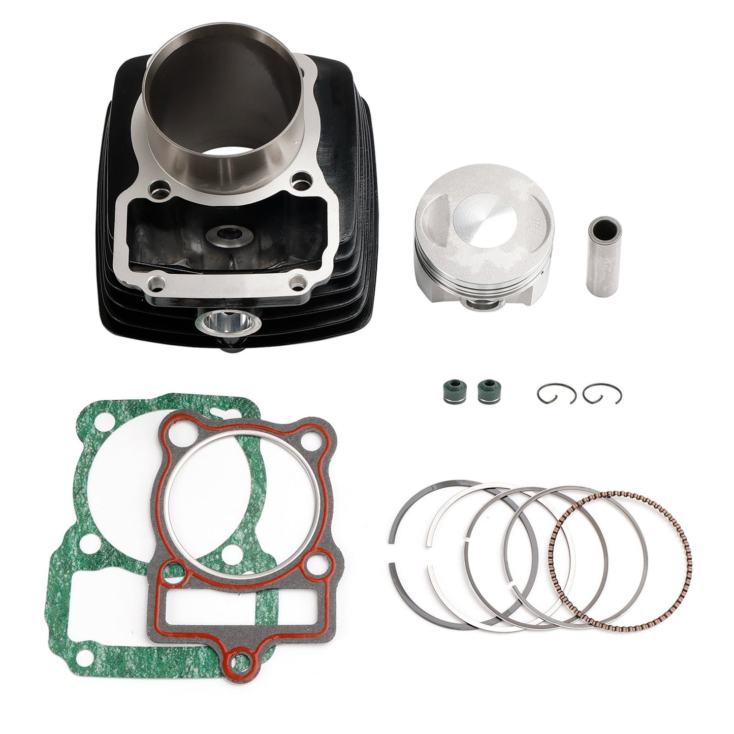 Kit de juntas de pistón y anillos de cilindro de 67 mm (16 mm) para Italika Ex200 Rt200 / GP / Negra