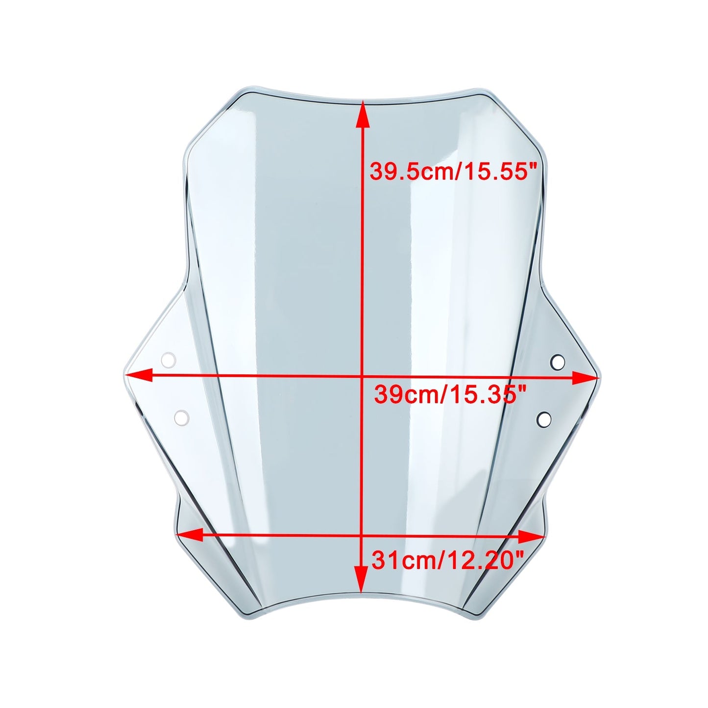 Pare-brise universel réglable pour moto, guidon de 22 mm, 25 mm et 28 mm
