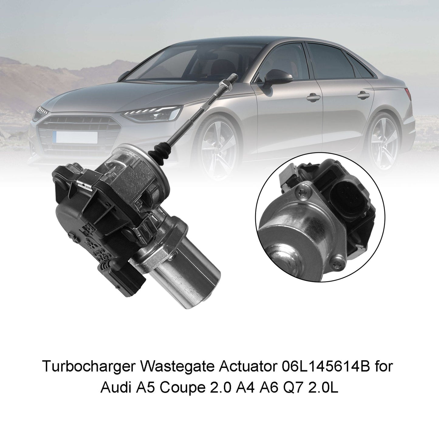 2019-2020 Audi A6 2.0L A/T Quattro Premium Plus Sedan Turbocharger Wastegate Actuator 06L145614B