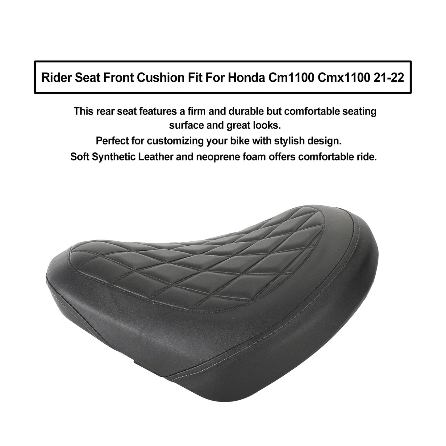 Asiento de pasajero con cojín completo para Honda CM1100 CMX1100 21-22, color marrón