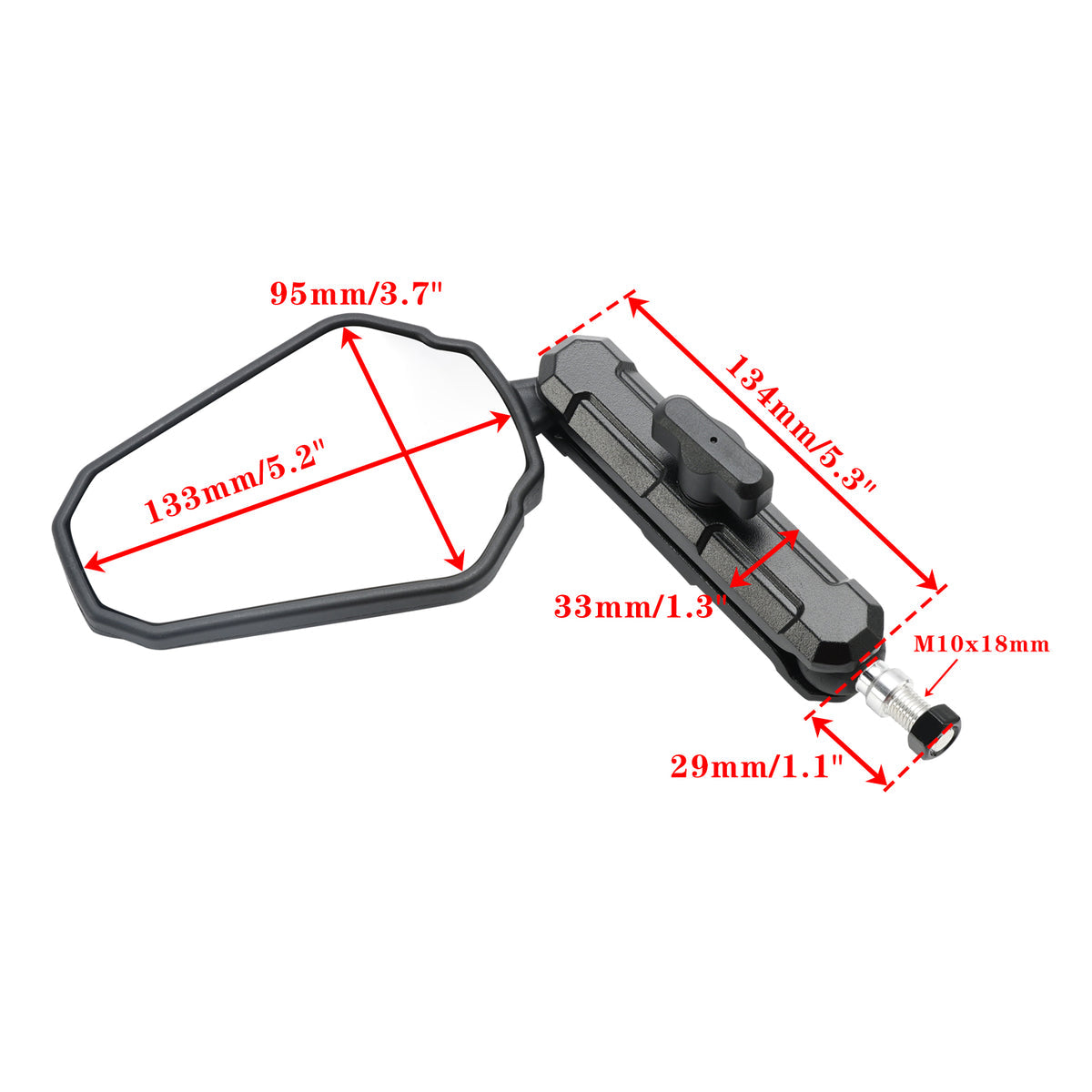Kawasaki Vulcan 2000 Classic Classic LT Limited E24 * 81R00 Long Arm Mirrors Enduro Mirror Kit