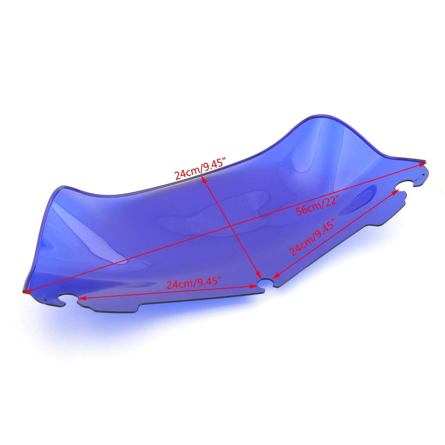 Pare-brise ABS 9" bleu pour Touring Electra Street Tri Glide FLHT FLHTC 2014-2016