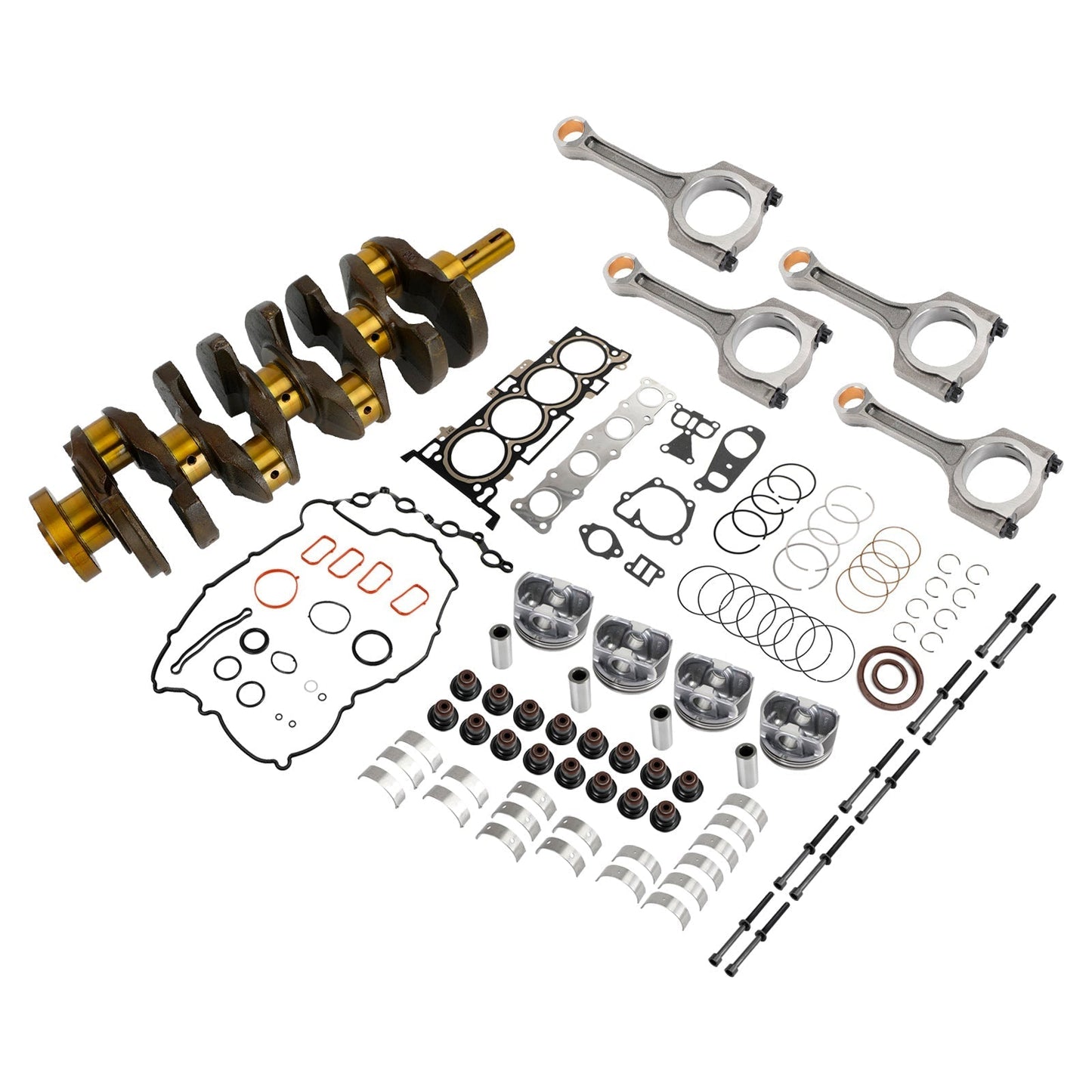 2011-2016 For Hyundai Sonata 2.4L Rebuild Kit-Crankshaft & Conrods & Pistons Gasket